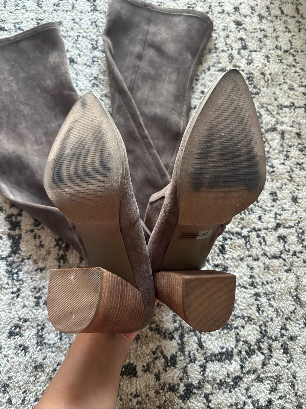 Dolce Vita Over The Knee Boots in Taupe